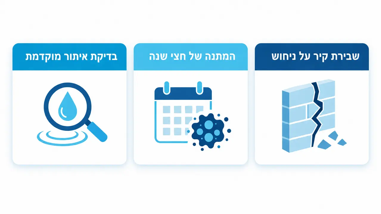 השוואת עלויות בין בדיקת איתור מוקדמת לבין המתנה או שבירת קירות על ניחוש